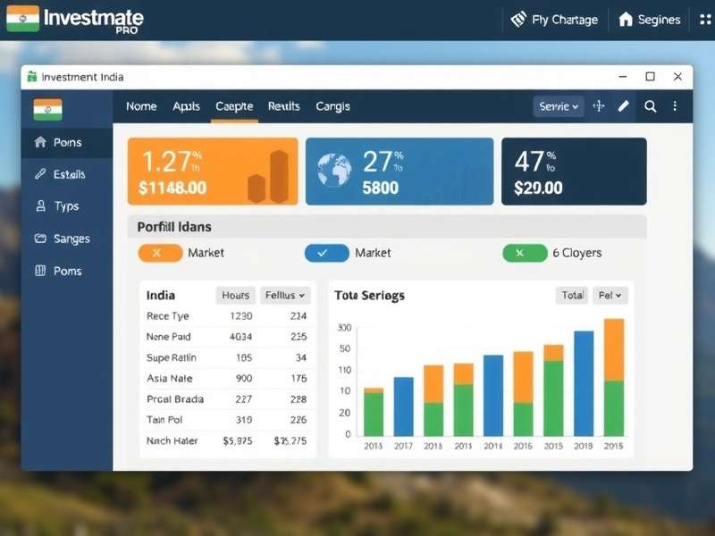 Investment Pro India gameplay screenshot showing portfolio management